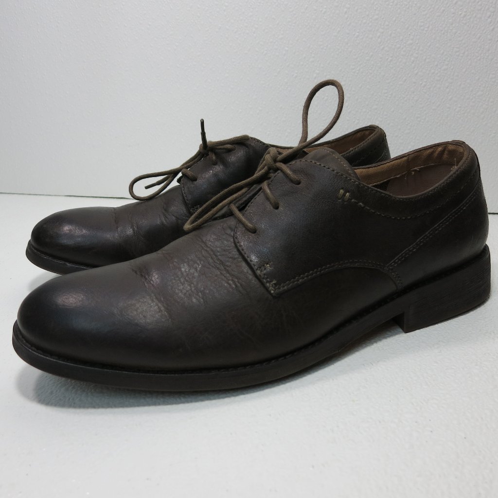 Clarks Oil Tanned Leather Casual Dress Oxfords Footwear Men's Zapatos Sz 12 M